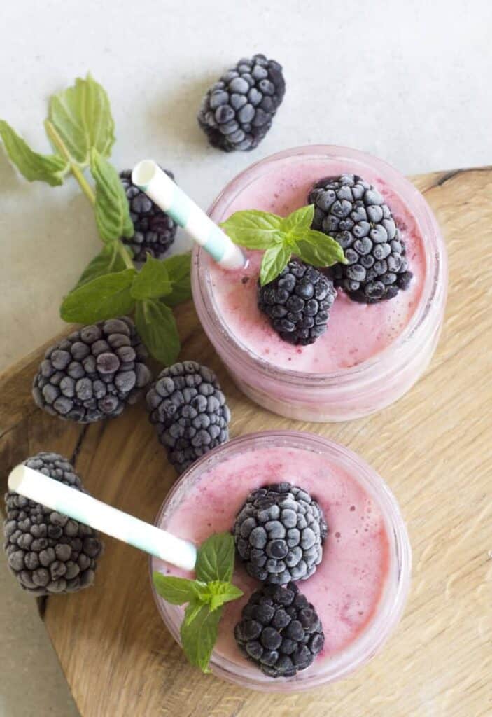 DIY Cocktails Drinks and Smoothie Made with a Blender for Juicing 2 Blackberry smoothie