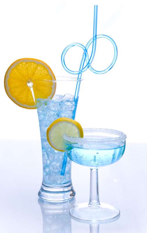 Blue Kamikaze cocktail