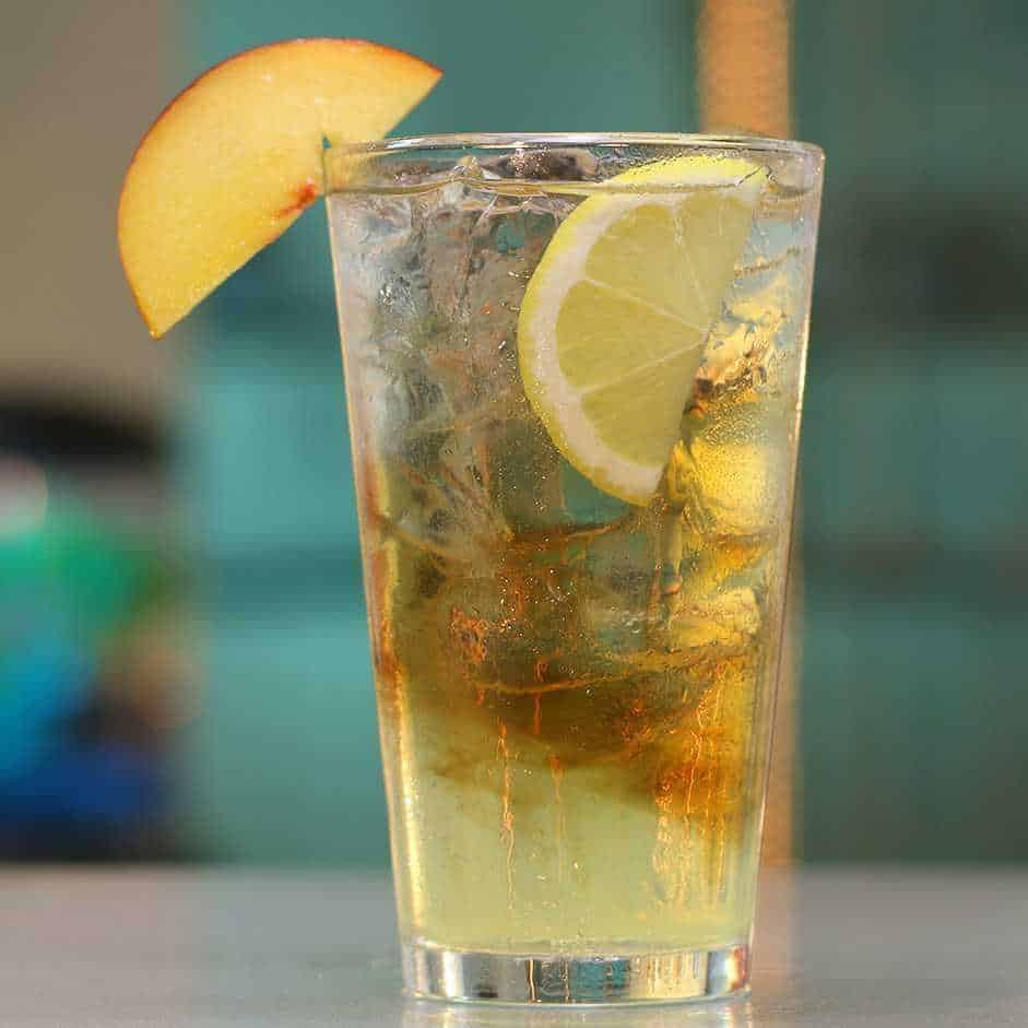Peach Long Island Iced Tea cocktail