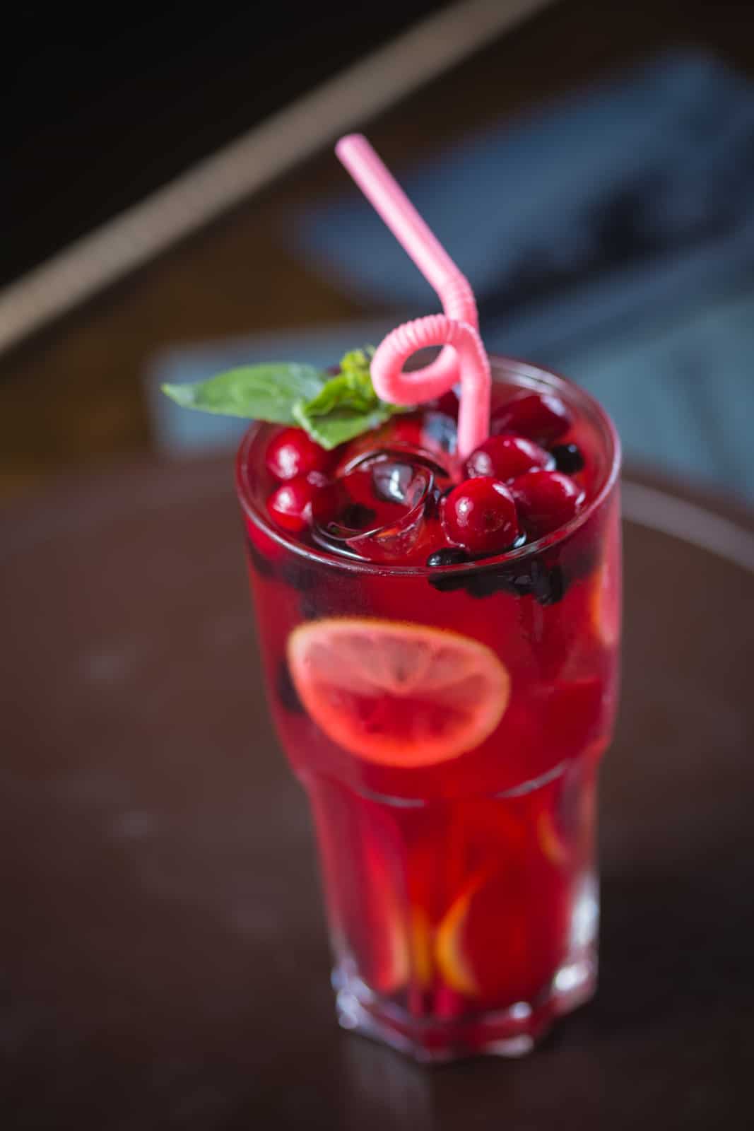 Raspberry Gin Basil Smash cocktail