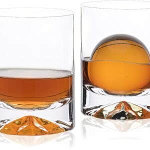 12 oz Hand Blown Whiskey Glasses